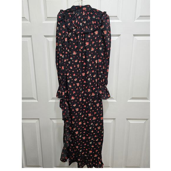 We Wore What High Low Dress Size XS Black Red - Picture 3 of 3